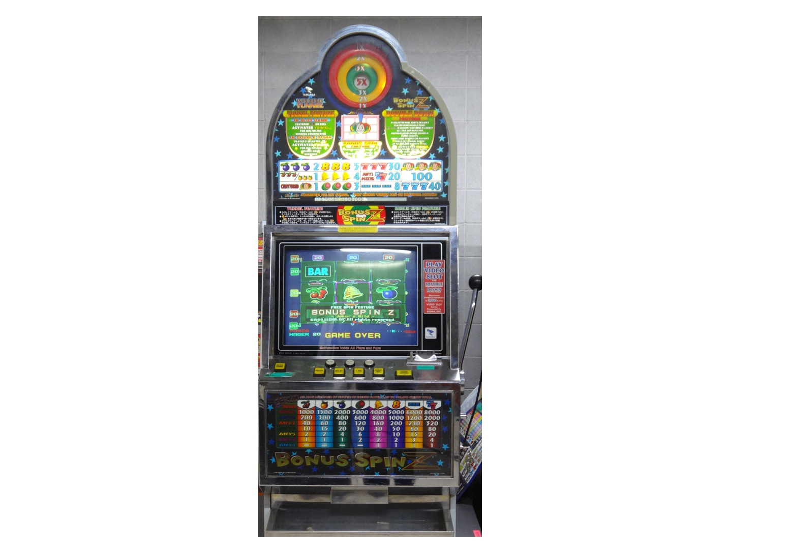 BONUS SPIN Z〗ジャンク品 メダルゲーム機 www.sanagustin.ac.id